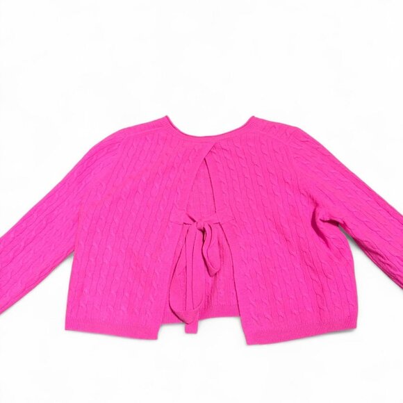 J. Crew Pink Cashmere Open Back Sweater New With Tags - Picture 3 of 3